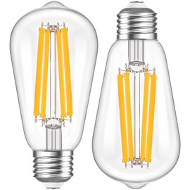 Dimmbar E27 LED Warmweiss Glühbirne 100W 2000Lumens 12Watt Vintage Energiesparlampe Ersatz für 120W Glühlampe, 2700K Warmweiß Edison Leuchtmittel für Tägliche Beleuchtung.Kein Flackern,230V,2Stück
