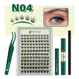 Extensiones De Pestañas N04 Postizas Naturales Kit Completo Color Delicate Espesor 0.07 Mm Largo 1.8 Cm Tipo De Curvatura D