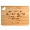 Mr. & Mrs. Panda Bambus - Schneidebrett Spruch Pfarrer Details