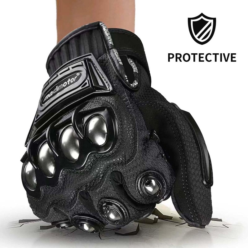 Reinforced Safety Gloves with Knuckle Protection - Breathable, Adjustable for