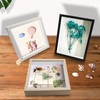 sunmeg 3D Shadow Box 8x8 Picture Frame Wooden Deep Box