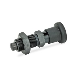 Ganter Normelemente Locking bolt - GN 817-5-8-CK | with locking lock | burnished steel | hardened locking pin | 1 piece