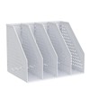 Deli A4 File Holder Folding Bookshelf,1 Year Warranty,4 Vertical Compartments