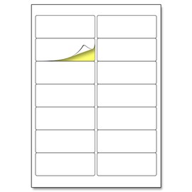 14 per Sheet, 25 Sheets, A4 White Sticker Address Labels, Laser/Inkjet Printing - 99.1 x 38.1mm