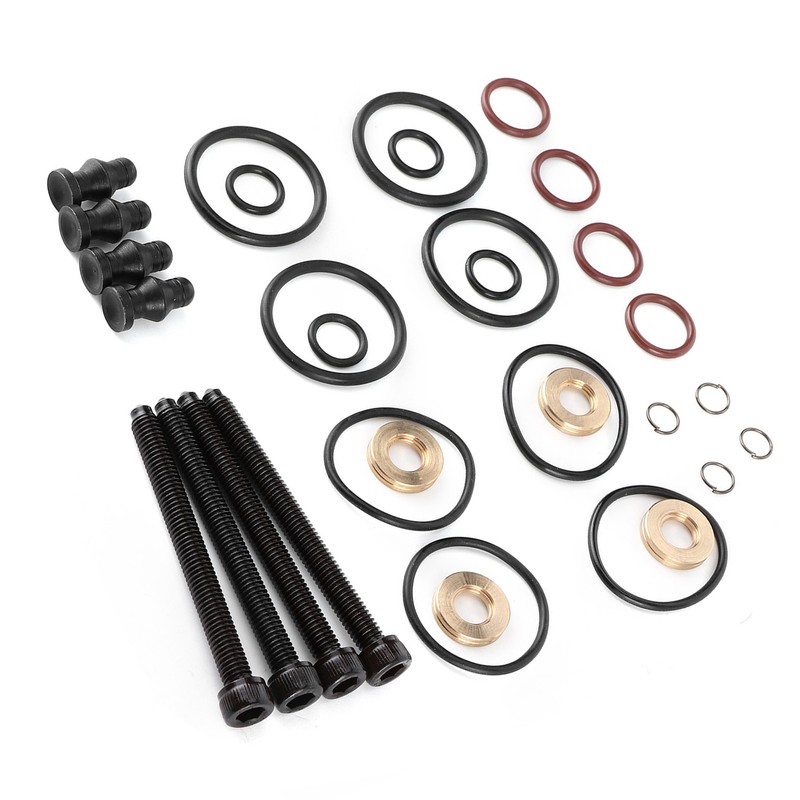 4Sets Fuel Injector Seal Repair Kit Sealing Assembly Clamp Bolt