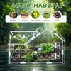Jumping Spider Enclosure, 8.7×4.3×5.9in Escape-Proof, Secure & Ventilated Spider Terrarium,