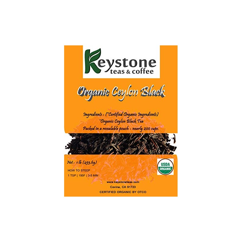 Keystoneteas Organic Bulk,Ceylon Lose Leaf, 16 Ounce Tea