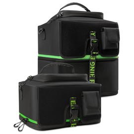 Booms Fishing Expandable Fishing Reel Bag - Double Layer Hidden Storage Fishing Reel Case for 8 Reels - Protective Compartment, DIY Storage Space for Fishing Tackle and Equipment - RC4 Reel Cover