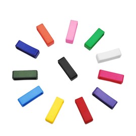 CooBigo 50pcs Pack 1"(26.5mm) Webbing Plastic Belt Loop Keeper Dog Collar Harness Backpack Straps Bag Parts #FLC094(Mix-s), Assorted Color, 1"(26.5mm)