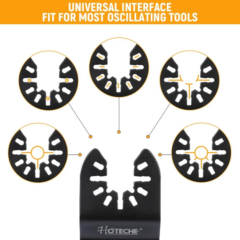 Hoteche 21-Piece Multifunctional Tool Saw Blade Set - Precise, Standard,