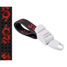 ROLSELEY Medical Tourniquet with RED DRAGON Pattern with ABS Plastic Buckle Latex Free Elastic Band Perfect for Doctors, Nurses, Students and Paramedics