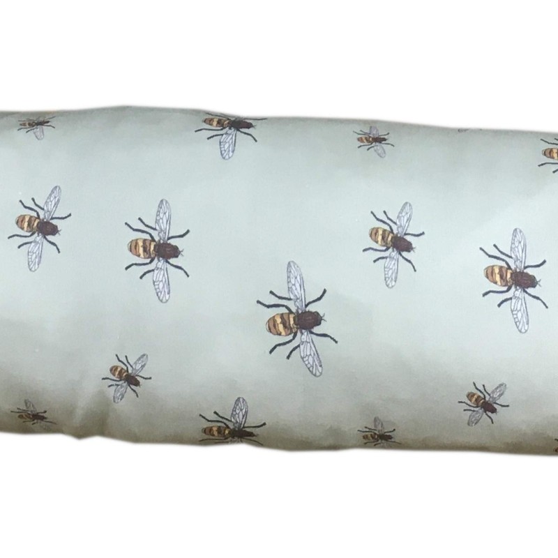 Draught Excluder Door or Window Cotton Bee Design Draft Stopper