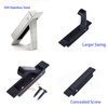 Dontay Sliding Pocket Door Handles, 304 Stainless Steel Non Locking