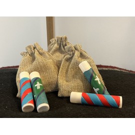 Homemade Gift Set Of 2 Homemade Beeswax Lip Balm! 1 Peppermint + 1 Tea Tree!