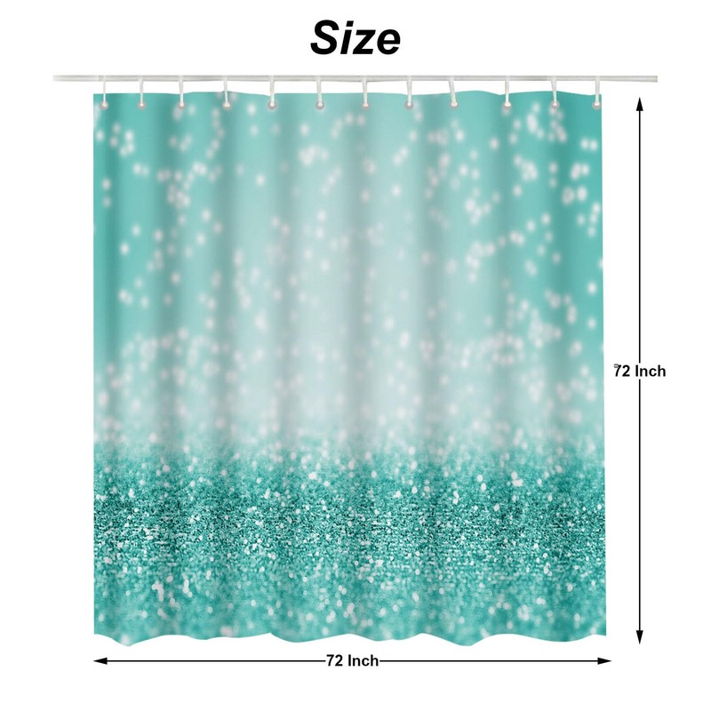 Moslion Boho Mandala Feathers Shower Curtain 72 x 72 Inch