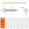 #8 x 1/2" Phillips Pan Head Self Tapping Screws Sheet