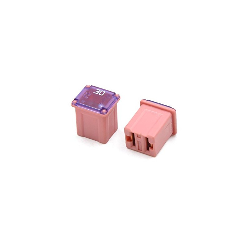 sourcingmap 4pcs 32V 30A Pink Plastic Casing 2 Terminals Female