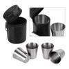 Gobesty Hip Flask Cups, Pack of 12 Stainless Steel Cups,