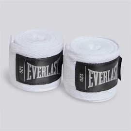 Everlast X4455W Vendas para Entrenamiento Cotton Hdwraps 120", Adultos Unisex, Blanco, Unitalla
