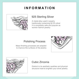 Erizteya 925 Sterling Silver Charms for Bracelets Necklaces, Graduation Bachelor Cap Dr.Owl's Hat Compass Pendant Beads, Nurse Hat Heartbeat Love Pendant Jewellery Gift for Women, Cubic Zirconia