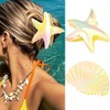 Gortin Starfish Claw Clips Acrylic Seashell Hair Clip Large Hair