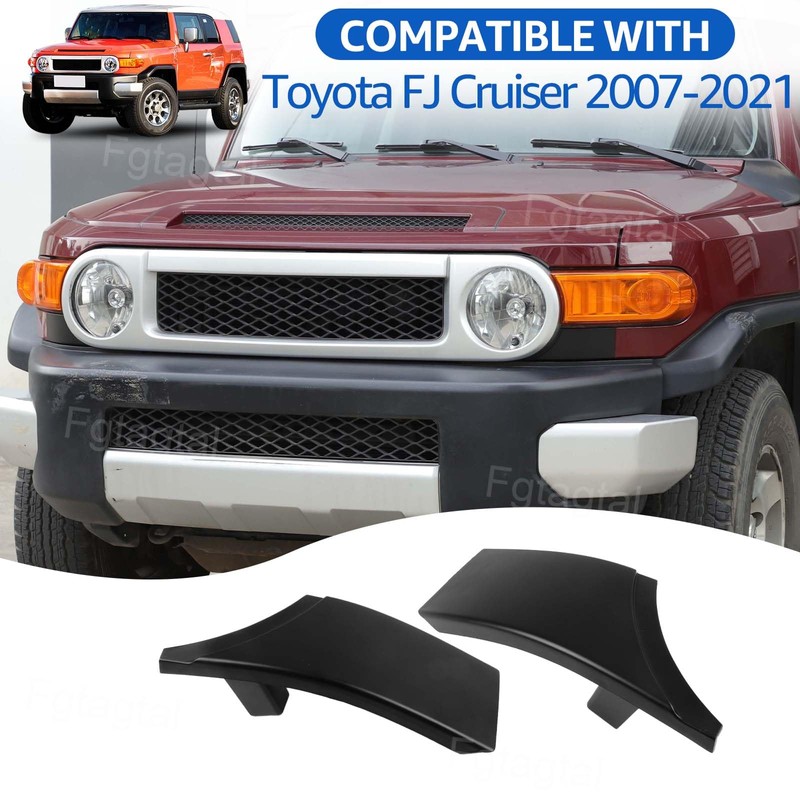 Front Bumper Grille Headlight Filler Trim Compatible with Toyota FJ
