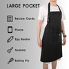 Yuubin Extra Large Aprons for Men, Adjustable Button Bib Apron