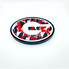JAMESKGTI Georgia Bulldogs Camo Emblem Badge Grille For Trucks Cars Toolboxes Tailgates