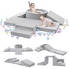 Elftopia Foam Climbing Blocks with Ball Pit & Stairs for