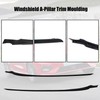XQSMWF Pair Front A-Pillar Windshield Trim Moulding Compatible with Ford