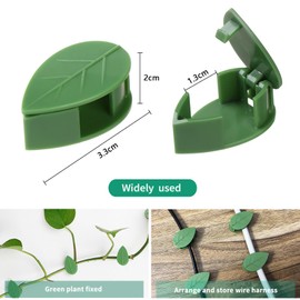 50 Stück Pflanzenclips für Kletterpflanzen,Pflanzen Wandhalterung,Selbstklebende Pflanzenhalterung,Grüne Pflanzenhalter für Wand Clips,Pflanzen zubehör, ​für Gartenarbeit Pflanzenstützung