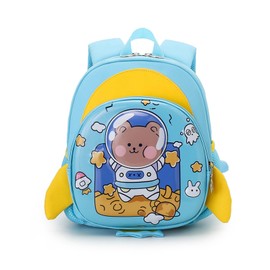 FANDARE Children's Backpack with Chest Strap 3D Cartoon Children's Backpack with Lead Girls Boys School Bag Shoulder Bag Children's Bag School Backpack Nursery Backpack with Reflective Stripes