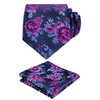 Alizeal Mens 3.15inches Rose Flower Pattern Tie with Floral Printed