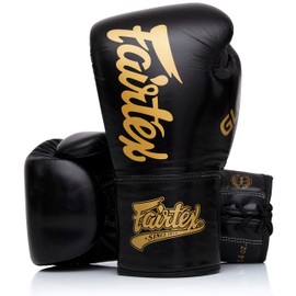 Fairtex Glory Kickboxing Gloves - Limited Edition (Black BGLG1 - Laceup, 12 oz)