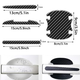 Pack of 14 Car Door Handles Stickers, Car Door Anti-Collision Protection Sticker, Car Door Handles Protection, Car Door Handle, Paint Protection Film, Door Edge Protection Sticker, Paint Protection