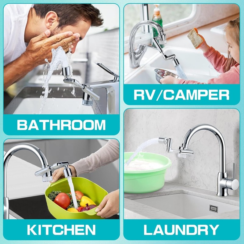 CECEFIN 8pcs Filter Cartridges Replacement for Swivel Faucet Water Filter,