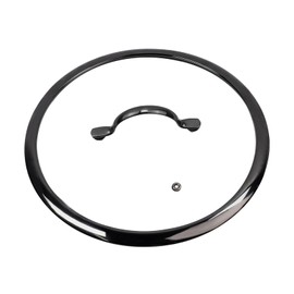 11.5" Tempered Glass Pan Lid with Steam Vent, Thickened to 4mm and Dishwasher Safe and Oven up to 480℉, Universal Lid Fit for Cast Iron Skillets, Frying Saute Pan, Cooking Pot