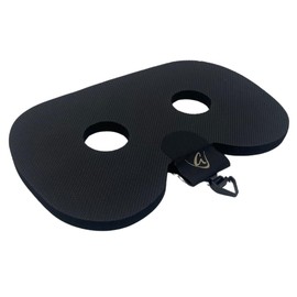 Godfrey Original Rowing Seat Pad, anti slip comfortable seat pad for in-boat and rowing machine, optional Clip for in-boat, perfect for Concept2, Peloton, Hydrow and Water Rowers (Mens with Clip)