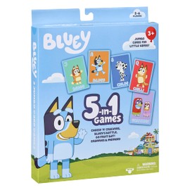 Bluey 5 in 1 Card Game Set, Multicolor (13032)