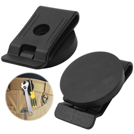 Magnetic Tool Holder Belt Clip, 1Pcs Heavy Duty Magnet Clip-On Waist Belt Black Magnet Belt for Hammer Screw Wrench Tape Measure Any Magnetic Tools Hardware Accessories for Electrician DIY Enthusiast