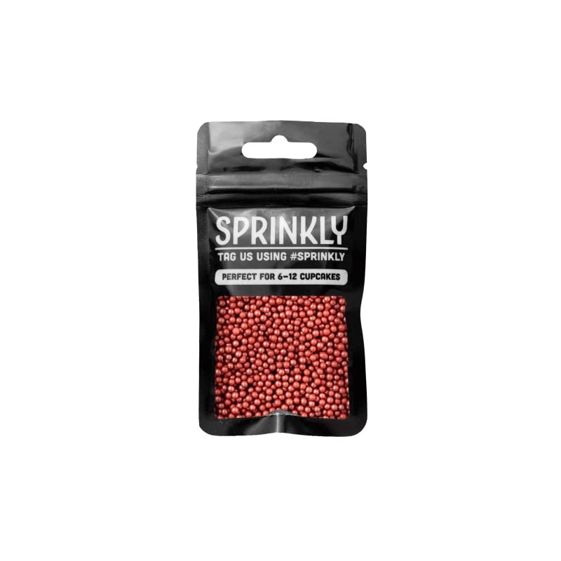 SPRINKLY - Glimmer Pearls - Red - 30g