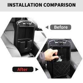 RT-TCZ Center Console Armrest Pad Storage Box Insert Hidden Tray Organizer Interior Accessories Compatible with Toyota 4Runner 2010-2024