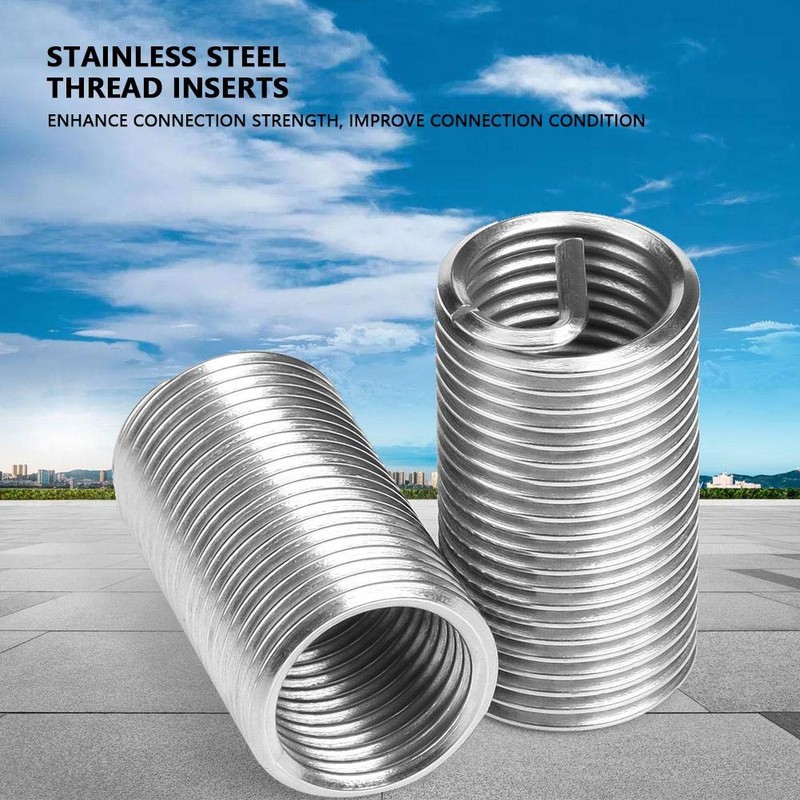 M20 Threaded Inserts, Akozon Threaded Inserts SS304 Stainless Steel (M20