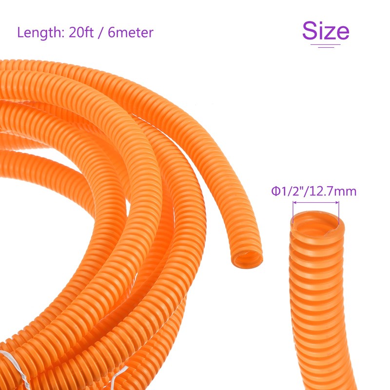 DMiotech 6m Wire Loom Split Tubing 12.7mm, Cord Protectors from
