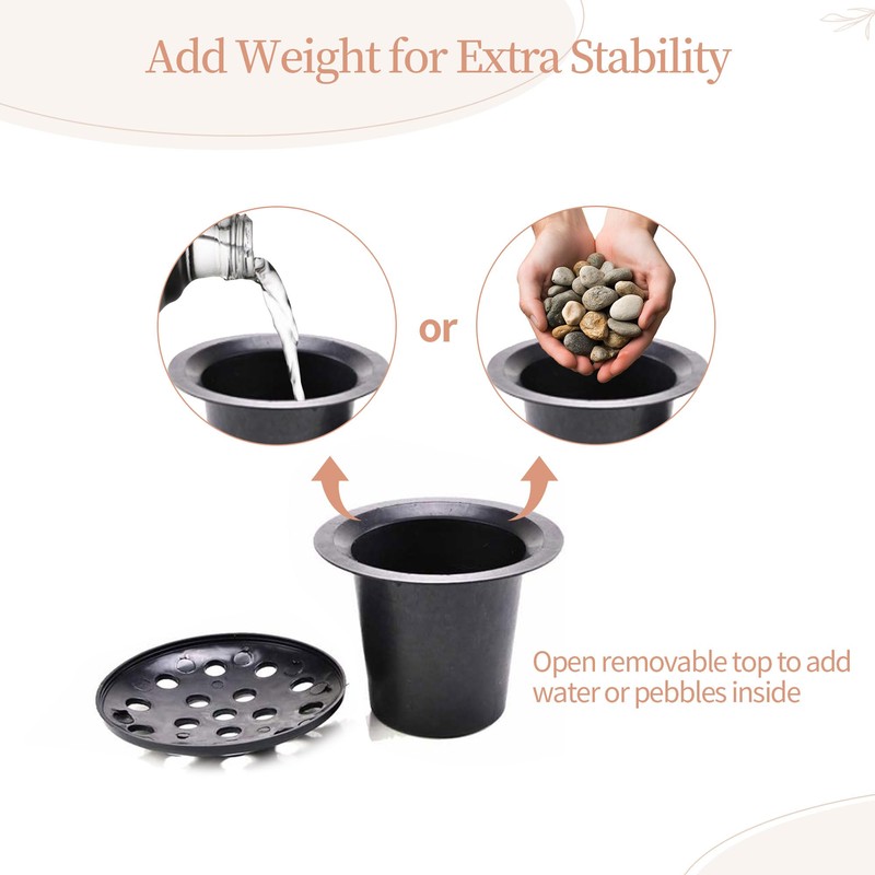 Memobloom Artificial Grave Flower Pots: 2 Pcs Graves Autumn Flowers