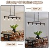 Farmhouse Dining Room Light Fixture ，Rustic Ceiling Pendant Light Fixtures，5-Light