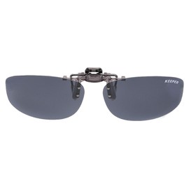 Cliponkeeper 9330 Keeper Made in Japan Polarized Front Clip Type Sunglasses, UV Protection, UV Protection, Ultra Lightweight, Flip Type, Unisex, Wide, Horizontal Type, Polarized Smoke