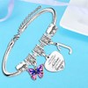 Inspirational Bracelet with Initial You Are Awesome Bracelet Butterfly Charm
