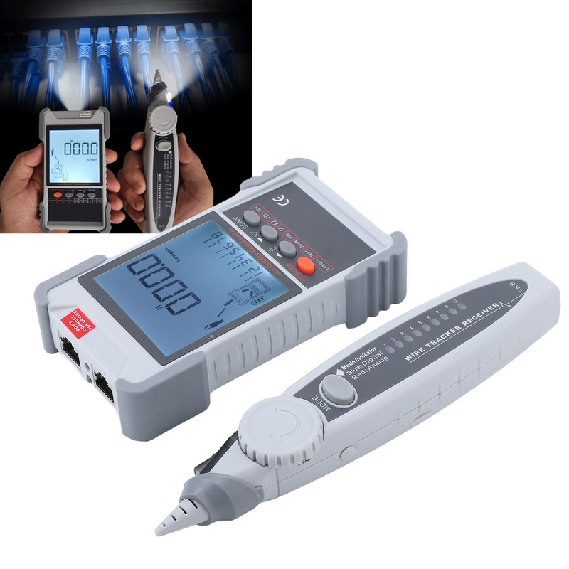 LCD Network Tester Multifunctional ABS Housing Line Finder with Multimeter