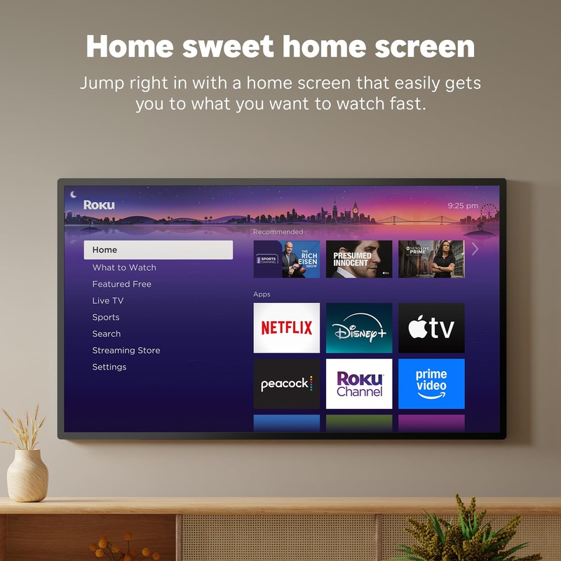 Roku Streaming Stick Plus 2025 - 4K & HDR Roku